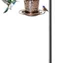 60" Shepherds Hooks for Outdoor, Heavy Duty Bird Feeder Pole for Hummingbird Feeder, Hanging Lantern, Shepherds Hook for Bird Feeders for Outside with 7 Prongs Base, Pack of 1 