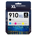 INKjetsclub Compatible Replacement for HP 910xl, Works with OfficeJet Pro 8035e 8025e 8025 8022 8028 8035 8020 8015 Printers, 4 Pack (Black, Cyan, Magenta, Yellow)