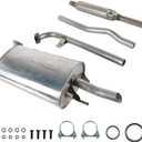 Exhaust System Muffler Resonator Pipe Kit Replacement Parts for Toyota Camry 2.4L 2002 2003 2004 2005 2006, EPA Compliant