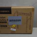 Toilet Safety Rails, Adjustable Toilet Frame for Elderly, Seniors, Handicap & Disabled, Foldable Handicap Toilet Handles Fit Any Toilets (300 LB) (Gray)