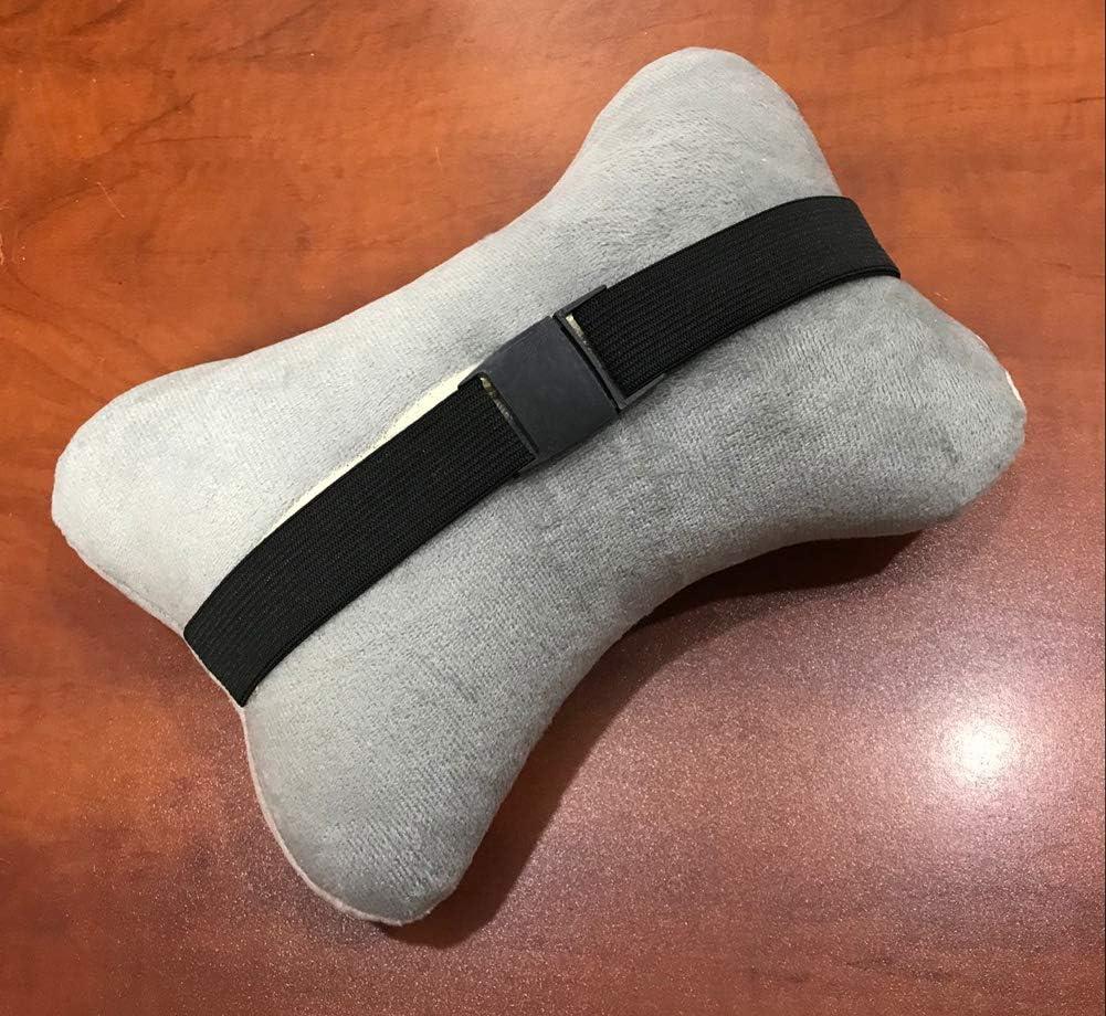DS. DISTINCTIVE STYLE Car Neck Pillow 10x7 Inch Car Headrest Pillow One Piece for Women PU Leather Car Seat Neck Support