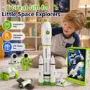 Rocket Space Toys for Kids 3-5 5-7 with Lights & Sound, Educational Astronaut Toys for 3 4 5 6 7 8 Year Old Boy Birthday Gift, Interactive Toddler Boys Toys 4-6 3-4 Science Outer Party Favors