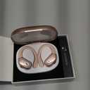 HAOYUYAN Sports Bluetooth Headphones, 80Hrs Playtime Wireless Earbuds with LED Power Display,Noise Canceling Headset Ear Buds（Metallic Pink）
