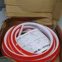 3/4 Inch Flexible Quarter Round Molding, Peel and Stick Rubber Floor Trim, Quarter Round Trim with 3m Tape, Self-Adhesive Bathtub Trim Molding (White)