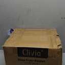 CLIVIA Deep Fryer Basket Only, 4 Pack Commercial Fry Baskets with Handle and Front Hooks, 13" x 6" x 6" Frying Basket for Natural Gas Liquid Propane Deep Fryer