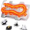 Dryer Heating Element Assembly Replaces For Samsung DV42H5200EP/A3 DV42H5200EF/A3 DV5451AEW/XAA DV40J3000EW/A2 DVE50R5400V/A3 DV219AEW/XAA DV395ETPASU/A1 DV448AEP/XAA DV350AEW/XAA DV330AEB/XAA (Full Sets Heating)