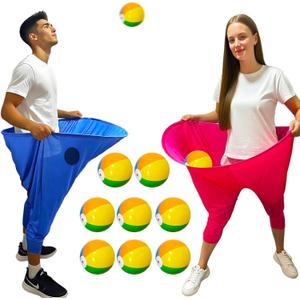 Granny Pants Outdoor Game, 2 Pack Granny Pants Yard Game for Adults and Family, Giant Outdoor Games with 8 Bouncy Balls for Party Backyard Lawn Christmas Family Reunion Games