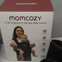 Momcozy Baby Carrier with Hip Seat, 2-in-1 Forward-Facing Carry for Long Walks, Detachable Hands-Free Infant Carrier up to 44lbs, All Seasons Toddler Carrier Fits Waist Sizes up to 45 Inches, Black