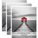 ELSKER&HOME 16x20 Picture Frames 3 Pack for Wall, Picture Poster Frame White for Horizontal or Vertical Wall Mounting, Sturdy and Scratch-proof