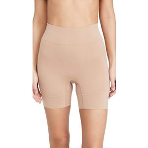 Yummie womens Bria Comfortably Curved Shaping Short (Medium-Large, Almond)
