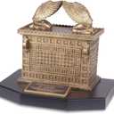 Lighthouse Christian Products Ark of The Covenant Antique Gold Tone 14 x 12 Hand-Cast Resin Mounted Sculpture