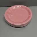 96 Pcs Pink Party Disposable Paper Plates, 9" Cute Pink Dessert Baby Bridal Shower Dinner Birthday Cake Paper Plates for Party Bridal Baby Girl Shower Wedding Supplies