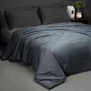 Luxury Silk Comforter/Duvet/Quilt California King(104"x96", 8.4lbs/3.8kg), Filled with Long Strand Mulberry Silk-Warm and Lightweight for All Seasons, 100% Long Staple Cotton Cover 400TC-Grey