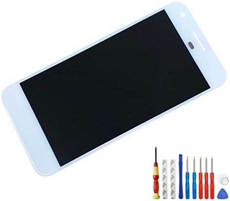 LCD Screen Compatible with Google Pixel 1st/Nexus S1 5.0 Amoled Touch Screen Assembly Digitizer LCD Replacement Parts + Tools (White)