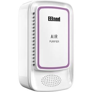 Cat Litter Deodorizer Plug in - Ozone-Free Negative Ion Air Purifier for Litter Box, Compact Odor Eliminator for Strong Pet Odors, Quiet Air Freshener for Home, Bedroom, Kitchen