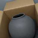 Ceramic Rustic Vase, 10.8 Inch Farmhouse Minimalist Tall Flower Vase for Table, Living Room, Home Decor, Bathroom, Holiday, Wedding, Set of 1, Sandstone Black