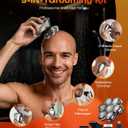 7D Head Shavers for Bald Men, Waterproof Wet or Dry Electric Razor for Men/Women, 5-in-1 Detachable Head Shaver, Grooming Kit, LED Display/Type-C Charge, Travel-Friendly, Portable-Steel Gray