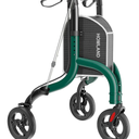 3 Wheel Walkers for Seniors, Foldable Wheeled Rollator with Cane Hold and Cup Hold, Lightweight Three Wheel Rolling Walker Height Adjustable for Seniors