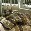 4pcs Duvet Cover Set- 100% Cotton Comfort Duvet Cover Set,a Duvet Cover,a Deep Pocket Fitted Sheet,2 Pillow Shams Home Bedding with Zipper Closure for All Season (Queen (U.S. Standard), vintage)