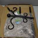 76 Inch Adjustable Double Shepherds Hooks for Outdoor Heavy Duty, Two Sided Garden Bird Feeder Pole for Hanging Plant Baskets, Solar Lights, Weddings Decor