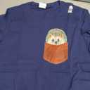 Funny Hedgehog Peeking in Pocket Animal Lover Men Women Kids T-Shirt