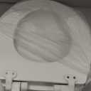 Mayfair Cassel Slow Close Toilet Seat, Easy Clean, Non Slip Premium Wood Seat, Easy Install, Made in USA, Round, White