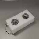 Partsam 2Pcs LED Glass Watermelon Lights, Clear Lens Marker Lights Turn Signal for Semi Truck, Compatible with Freightliner Kenworth Peterbilt