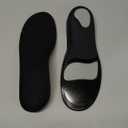 Bacophy Kids Orthotic Arch Support Insoles, Plantar Fasciitis Cushioning Shoe Inserts, Shock Absorption Velvet Surfaces Deep Heel Cup Chinldren Inner Soles for Flat Feet, Feet Heel Pain Relief (XL) (5-6.5 M Big Kid, Black)