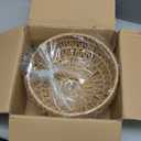 Plug in Pendant Light Rattan Hanging Lamp with 15 Ft Hemp Rope Cord, Wicker Hanging Lights with Bamboo Basket Lamp Shade,Dimmable Switch Woven Boho Plug in Ceiling Light for Living Room Bedroom