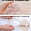 6 Pcs Mesh Laundry Bag Sturdy Zipper Mesh Wash Bags for Delicate Underwear Clothes Socks Shoes (Beige)