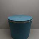 Keter Modern Cool Bar Outdoor Patio Furniture and Hot Tub Side Table with 7.5 Gallon Beer and Wine Cooler, Teal