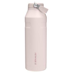 Stanley IceFlow Flip Straw 2.0 Water Bottle 50 oz | Built-In Straw with Larger Opening | Lightweight and Leak Resistant | Insulated Stainless Steel | BPA-Free | Rose Quartz