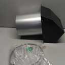 8 Inch Hooded Wall Vent with Screen and Damper,Wall Exhaust Vent Cover Cap,Dryer Vent Cover Outside,External Extractor Wall Vent Hood for House Kitchen Range Hood Air Ventilation Black