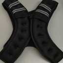 ZELUS Weighted Vest, 16lb Weight Vest with Reflective Stripe for Workout, Strength Training, Running, Fitness, Muscle Building, Weight Loss, Weightlifting (Black)