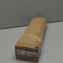 KAMANINA 1 Inch Extra Long Curtain Rod 140 to 195 Inches Silver Heavy Duty Curtain Rods for Windows 120 to 170 Inch, Adjustable Drapery Rods with Netted Texture Finials