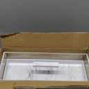 2PCS Acrylic Rectangular Serving Tray with Lid - Grey Black Marbleized Grain Cake Holder, Cake Stand Display Set for Cheese, Chips, Fruit Platter