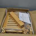 AmazerBath Over The Toilet Storage Shelf Bamboo, 3-Tier Over Toilet Organizer Rack, Freestanding Above Toilet Shelf for Bathroom, Laundry, Space Saver, Natural Color