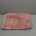 Turkish Rug. Washable Vintage Oriental Antique Inspired Traditional Doormat Small Modern Area Rugs Luxury Entryway Entry Bedroom Bathroom Kitchen (379PP, 2' x 3')