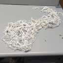 YKBU Stuffy Animal Net for Stuffed Animals Storage Hammock Macrame Stuffed Animal Toy Display Plush Toy Holder Wall Hanging Net for Stuffed Animal Display (Cream,49" W)