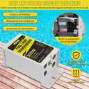 300W 120V AC to 12V/13V/14V AC Multi-tap Safety Pool Light Transformer with Stainless Steel Casing, for Outdoor Landscape and Spa