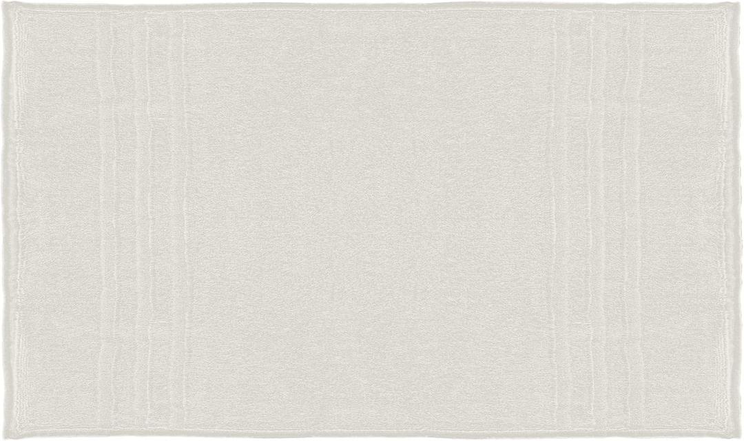 Mosobam Luxury Turkish Bath Mat 20X34 White 1000 GSM Bamboo Viscose & Aegean Turkish Combed Cotton