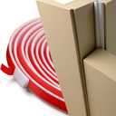 Pangda 20 ft Wedge-Shape Rubber Weather Stripping Seal Strip Self-Adhesive Silicone Rubber Gasket Seal for Door/Windows Indoor Outdoor Winter Soundproofing, Easy Installation