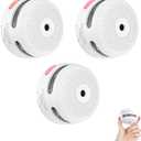 X-Sense Mini Smoke Alarm, 10-Year Battery Fire Alarm Smoke Detector with LED Indicator & Silence Button, XS01, 3-Pack