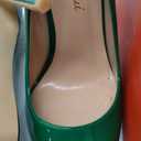 Women's Pointed Toe Shallow Stiletto Heels 4.7 Inch Pumps Wedding Party Banquet Shoes (8, Green)