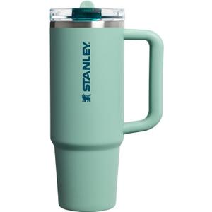 STANLEY Quencher ProTour Flip Straw Tumbler with Leakproof Lid 30 oz | Built-In Straw & Handle | Cupholder Compatible for Travel | Insulated Stainless Steel Cup | BPA-Free | Spring Green
