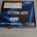 ASRock A520M-HDV Supports AMD AM4 Socket Ryzen 3000, 4000 G-Series and 5000 and 5000 G-Series Desktop Processors Motherboard, 32 GB memory storage