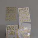 Gold Butterfly Nail Art Stickers - 4 Sheets 3D Self Adhesive Butterflies Nail Decals - Laser Gold Luxury Holographic Half Design for Women's Nails Manicure Decorations