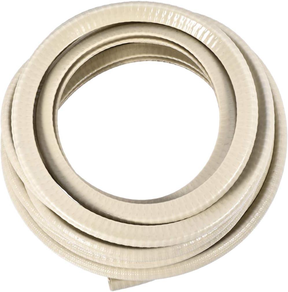 uxcell Edge Trim U Seal Extrusion Beige U Channel Edge Protector PVC Plastic W Iron Sheet Fits 3/64''-11/64'' Edge 16.4Ft/5M Length