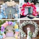 RUBFAC Balloon Arch Kit and Balloon Pump, 10Ft Wide Adjustable Balloon Arch Stand for Floor Frame with Electric Pump Bases Balloon Accessories for Birthday Party Baby Shower Festival Decorations