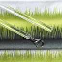 2 Pack Curtain Pull Rod with Metal Snap Invisible Clear Curtain Push Wand for Drapery and Grommet Curtains 1/2 Inch Wide (Acrylic, 40 Inch)